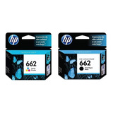 Cartucho Hp 662 Negro + 662 Tricolor Orig 1515 2515 Combo Cu