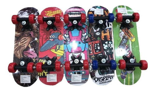 Mini Tabla Skate Board Para Niños Con Diseños