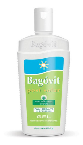 Bagovit Post Solar Con Aloe Vera 80% Gel X 200 Gr