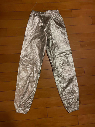 Pantalón Babucha Plateado-metalizado - I 47 Street. Talle S