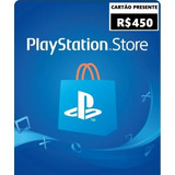 Cartão Playstation Gift Card 450 Psn Brasileira R$450 Reais