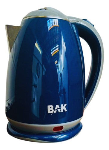 Chaleira De Inox Elétrica Premium Bak 1,8l Azul Café Chá