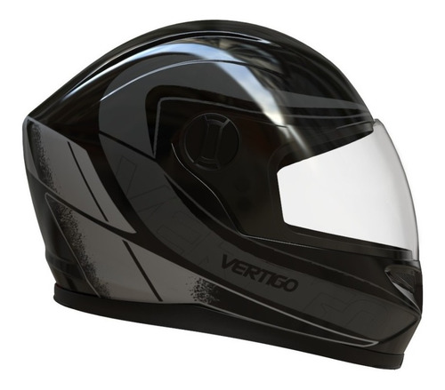 Casco Moto Integral V32 Warrior Gris Vertigo