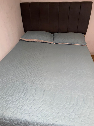 Base Cama Con Espaldar Y Colchon