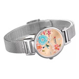 Reloj Para Dama Con Diseño Primaveral Marca Curren