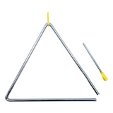 Triangulo Musical Tamaño Real De 25.5 Cm Con Baqueta