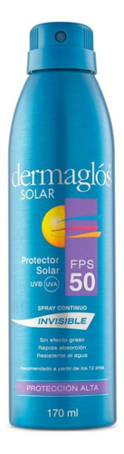 Protector Solar Dermaglos Fps 50 Invisible Spray X170ml