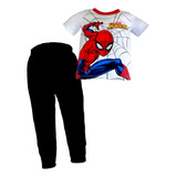 Pijama Marvel Con Playera Estampada Spiderman 