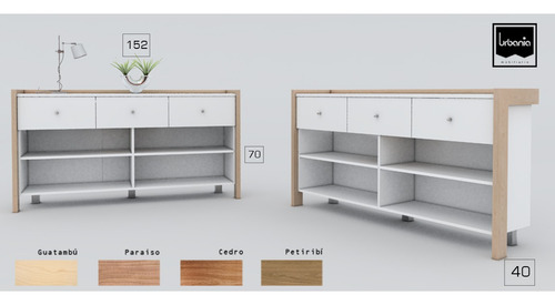 Mueble Organizador Cajonera Recibidor 3 Cajones