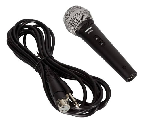 Micrófono Dinámico Shure Sv100 Incluye Cable (2da)