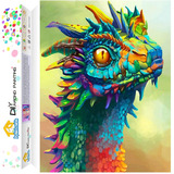 Kit De Pintura Con Diamantes 5d - Dragon De Colores