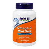 Ômega 3 Mini Gels Con 180 Cápsulas Now Foods  Importado Eua