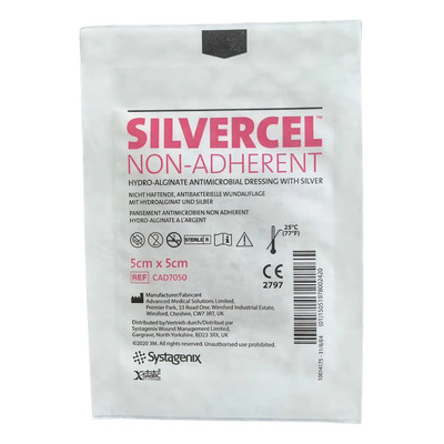 3m Silvercel Aposito Con Alginato De Calcio Y Plata 5x5cm 2p Color Plateado | Envío gratis