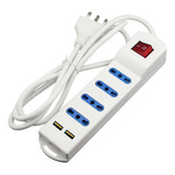 Alargador Electrico Trae Switch + 2 Puertos Usb