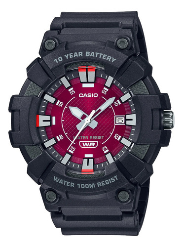Reloj Casio Hombre Mw-610h-4a Bateria 10 Años Sumergible