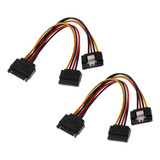 Adaptador De Cable Divisor De 15 Pines Sata Power De 2