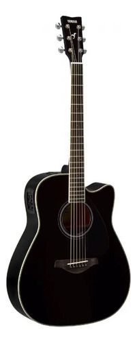 Guitarra Electracùstica Yamaha Fgx820cbl Negra Tapa Solida