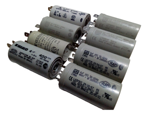 Capacitor Weg , Elecond  4uf,5uf,6uf X 400v Lote 8 Unidades