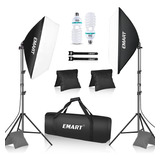 Emart Kit De Iluminación Softbox Con Bolsa De Arena, Luces D