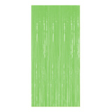 Cortina Fitas Metalizadas Verde Neon - 1x2m