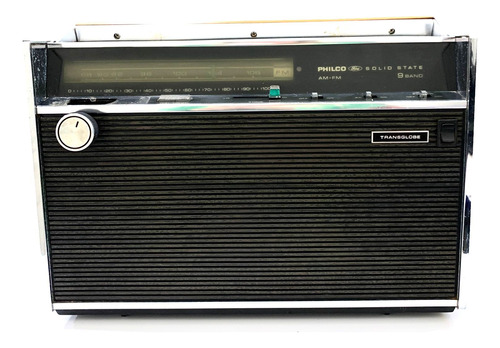 Rádio Philco Ford Am/fm Transglobe Solid State 9 Faixas