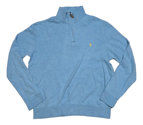 Sueter Ralph Lauren Mediano Azul Claro Pony Amarillo