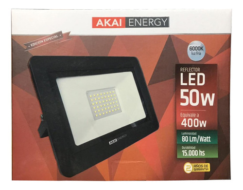 Reflector Proyector Led 50w 6000k Akai