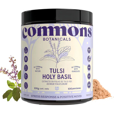 Tulsi Polvo Adaptogeno 100g Commons Polvo 100% Orgánico | Meses sin interés