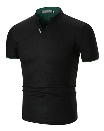 Tipo Polo Para Hombre Camisetas Casuales Moda Camisas Slim