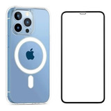 Kit Case Capinha Magnética Para iPhone 13 Pro + Pelicula
