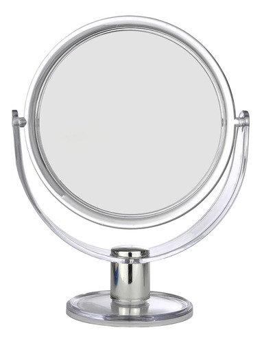 Bnyd Round Tabletop Two-sided Swivel Vanity Makeup Mirror Co