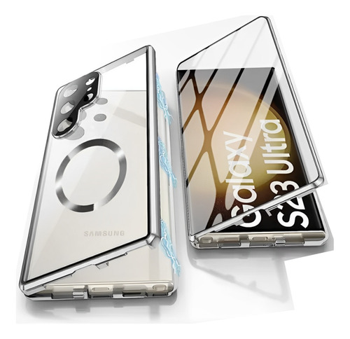 Case 360º Metal Luxo Para Samsung S24 Ultra Plus