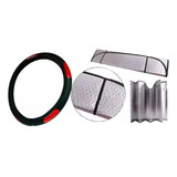 Kit Cubre Volante Universal Para Auto + Cortina Parasol