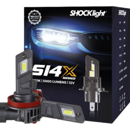 Kit Led Nano S14x H3 H4 H7 H11 H13/ 6500k 5000 Lumens 12v