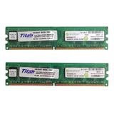 Memoria Ram Titan Ddr2 1 Gb 667 Mhz 16 Ch X 2 Unidades