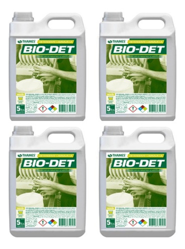 Detergente Lavavajillas Bio Det Thames X 5lts Pack 4un.