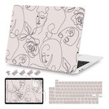 Funda Teryeefi Para Macbook Pro 13 M2 + C/teclado Face A