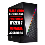 Pc Gamer Cpu Ryzen 7 / 32gb Ddr4 / Geforce 4gb / Ssd 480gb