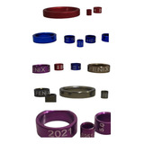 Anillos Para Marcación En Aves De Aluminio Anodizado X 10 Un