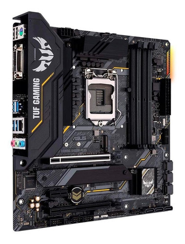 Placa Mãe Asus Tuf B460m-plus B460 Lga1200, Ddr4, 10a Ger Cor Preto