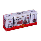 Selección Nueva Inglés Tés Londres 3 Mini Tin Set [comestibl