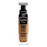 Base De Maquillaje Líquida Nyx Professional Makeup Can't Stop Won't Stopy Full Coverage Base Para Maquillaje Líquido - 30ml