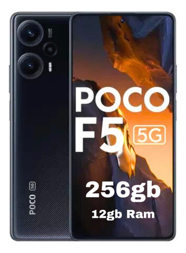 Xiaomi Poco F5 5g Black 12gb Ram 256gb Versão Global +nfe