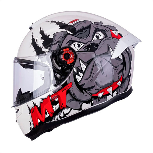 Casco Integral Moto Mt Stinger Hummer Neron D5 Rojo Brillo