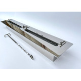 Queimador Ecológico A.j.d - Modelo Retangular 80cm- Inox 304