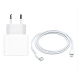 Cargador Apple 20w Carga Rápida + Usb-c A Lightning 1mt