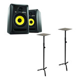 Par Monitores Estudio Krk Rp5 Últ.g + 2 Soportes - Plus