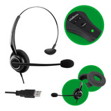 Fone De Ouvido Headset Chs55 Intelbras Conexão Usb