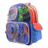 Mochila Avengers Marvel Espalda 16 Pulgadas Primaria Sp472 Color Rojo