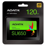 Disco Sólido Ssd Interno Adata Ultimate Su650 Asu650ss-120gt-r 120gb